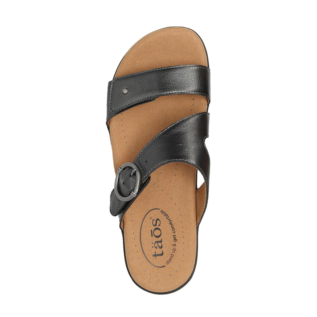 Women's Taos Westside Sandal BLACK METALLIC WES-14301-BKMT