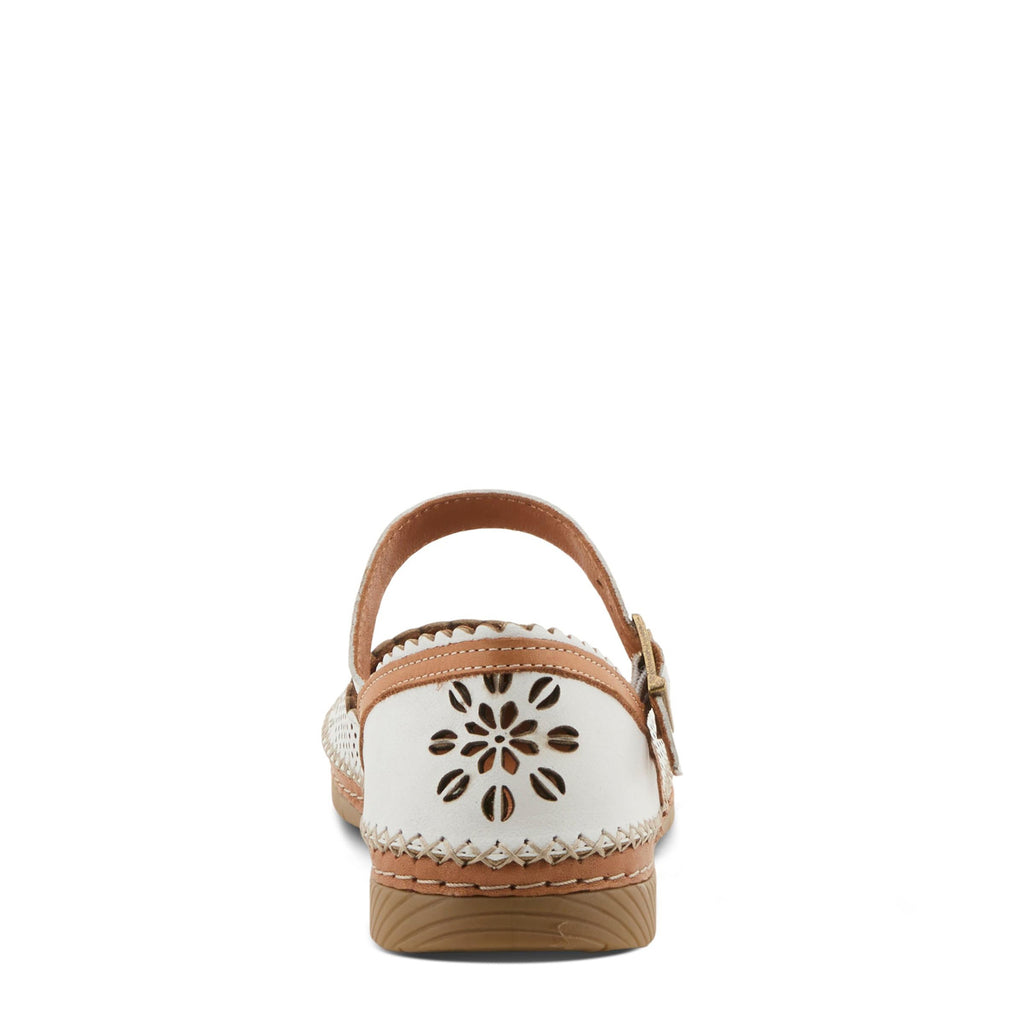 Women's Spring Step Zabelle Flat WHITE ZABELLE-W